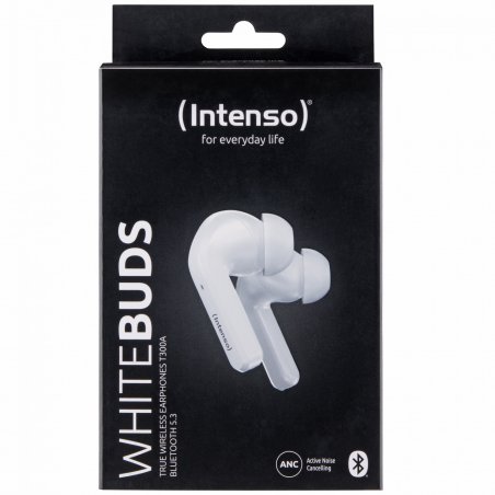 Intenso White Buds T302A Écouteurs Ecouteurs Appels/Musique/Sport/Au quotidien Blanc