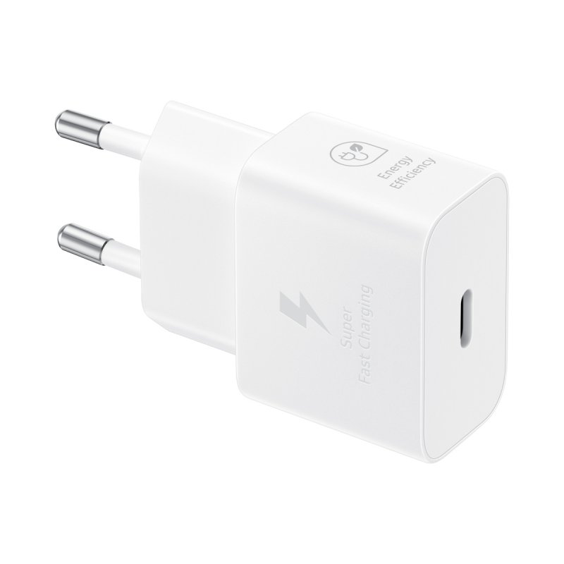 Samsung Schnellladegerät, USB-C, 25W ohne Datenkabel, weiß