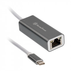 Silverstone SST-EP13C - Gigabit Ethernet Netzwerk-Adapter von USB 3.1 Typ C - grau