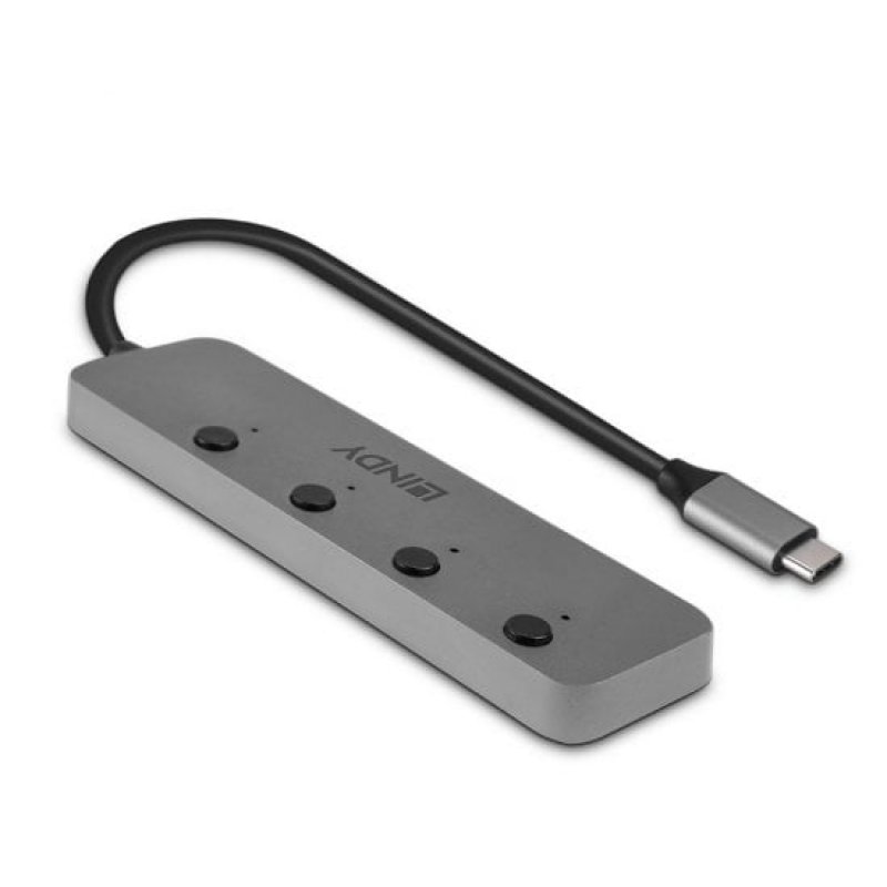 USB Hub Lindy USB 3.0 4-port with ON/OFF