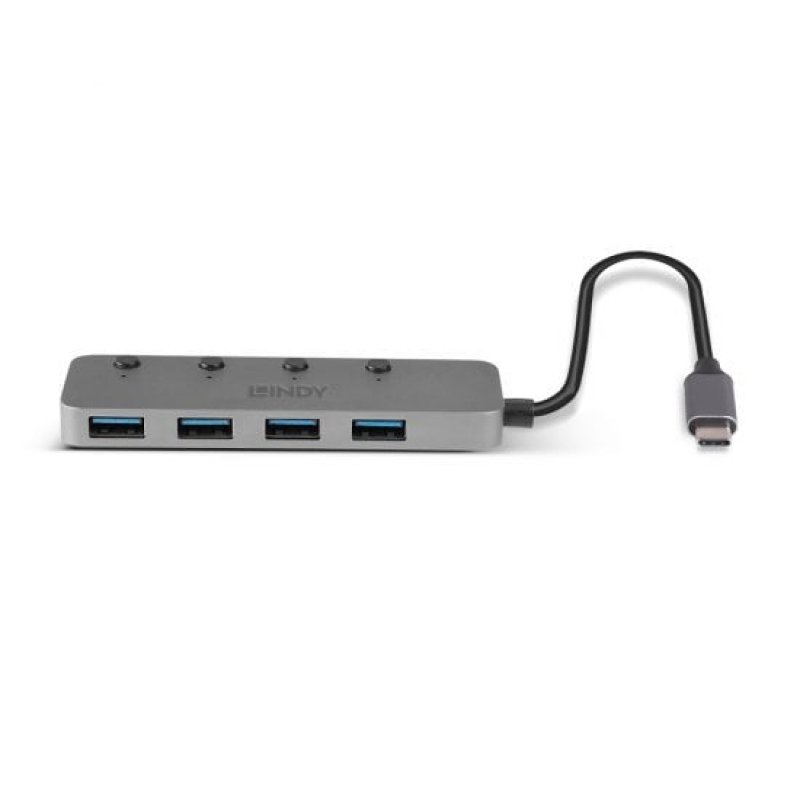USB Hub Lindy USB 3.0 4-port with ON/OFF