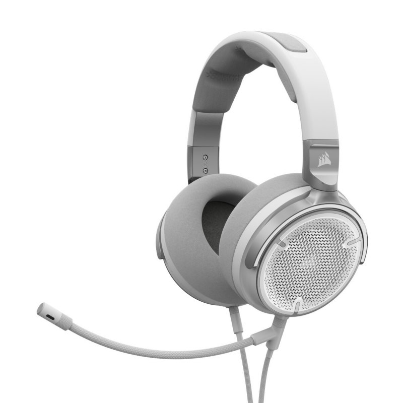 CORSAIR VIRTUOSO PRO Gaming-Headset weiß Kabelgebundenes Streaming/Gaming-Headset mit Open-Back-Design