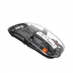 Souris sans fil XtremeMac - Design Transparent - Connexion USB et Bluetooth - Slim - Transparente