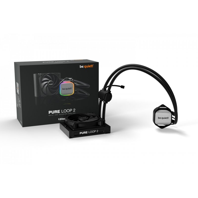 be quiet! Pure Loop 2 | 120mm Processor All-in-one liquid cooler 12 cm Black 1 pc(s)