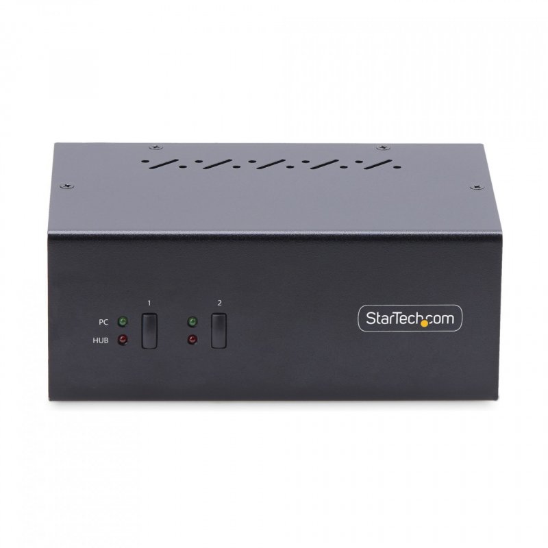 StarTech.com Switch KVM 2 Ports pour Deux Moniteurs, 4K60Hz, 2 Ports USB 5Gbps, 2 Ports USB 2.0 HID - Commutateur KVM