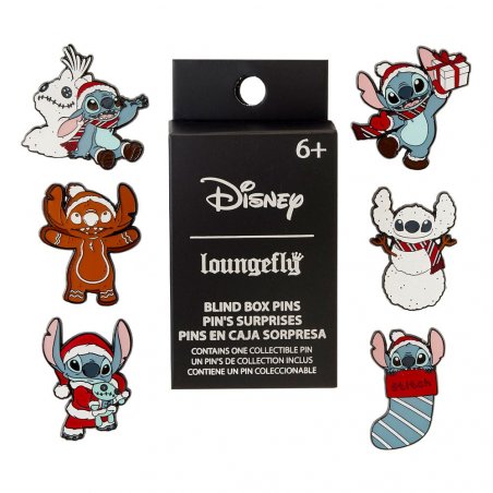 Disney by Loungefly Pin présentoir pin's émaillés Stitch Holiday 3 cm (12)