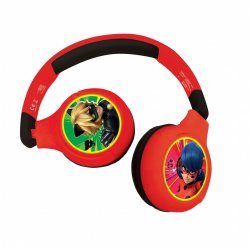 Lexibook - Miraculous - 2 in 1 Bluetooth® foldable Headphones (HPBT010MI)