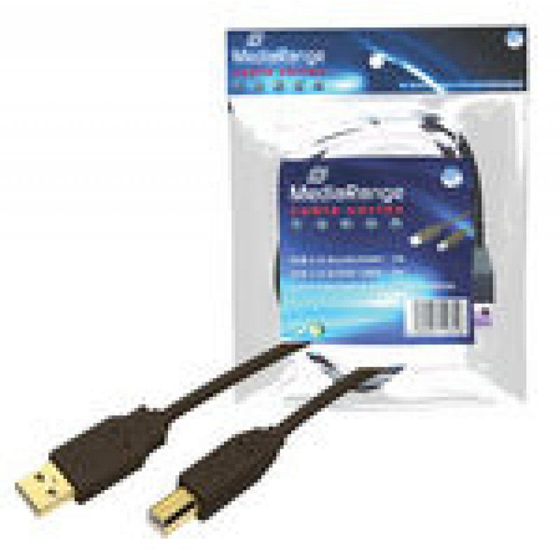 MediaRange MRCS101 câble USB 1,8 m USB A USB B Noir