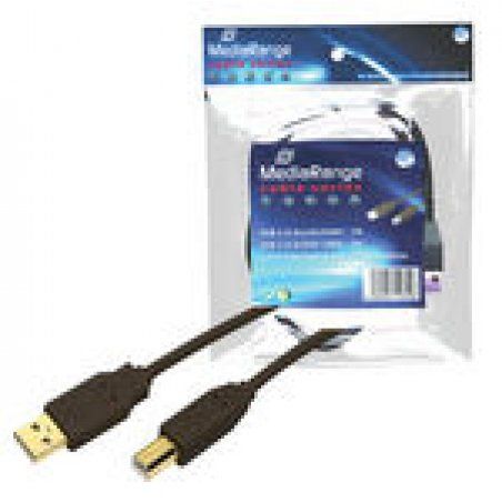 MediaRange MRCS101 USB cable 1.8 m USB A USB B Black