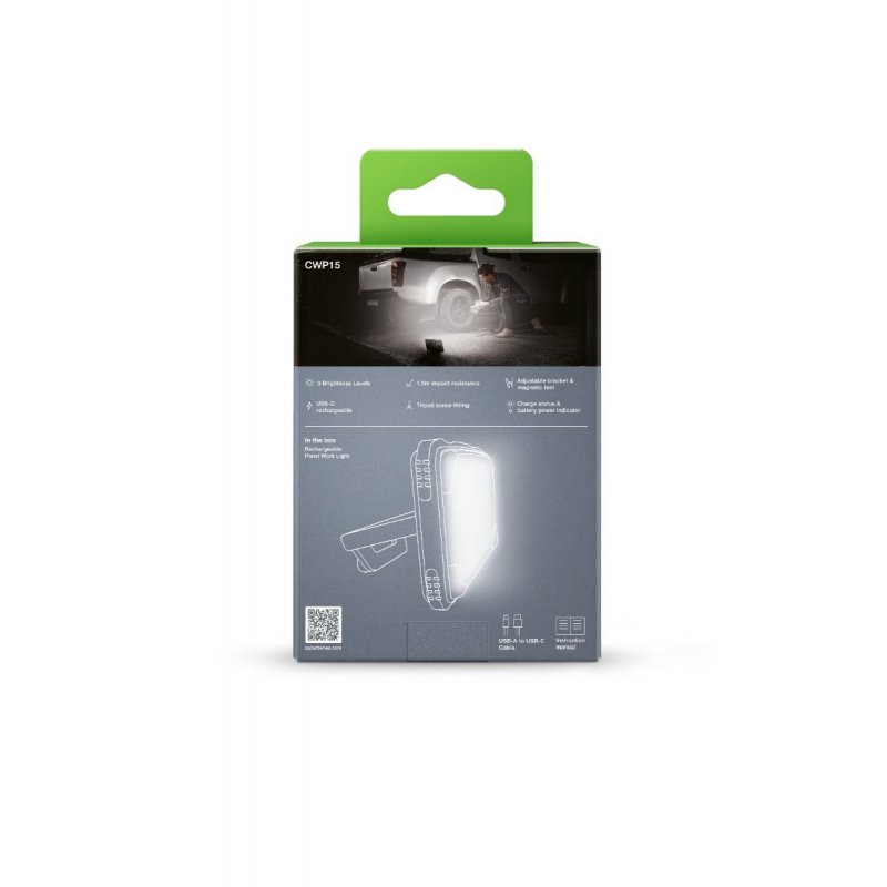 Panneau lumineux sans fil rechargeable GP Batteries CWP15 - Intensité réglable - jusqu'à 1100 LUMENS - portée 45m