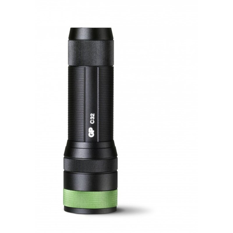 Lampe torche GP C32 LUPUS - Mise au point réglable - Boîtier en aluminium robuste et maniable