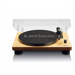 Platine vinyle convertisseur Lenco LS50 haut parleurs intégrés finition bois