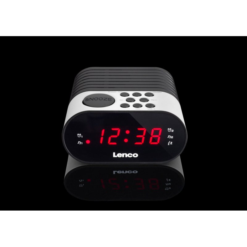 Radio réveil Lenco CR-07 écran LCD multi programmations blanc