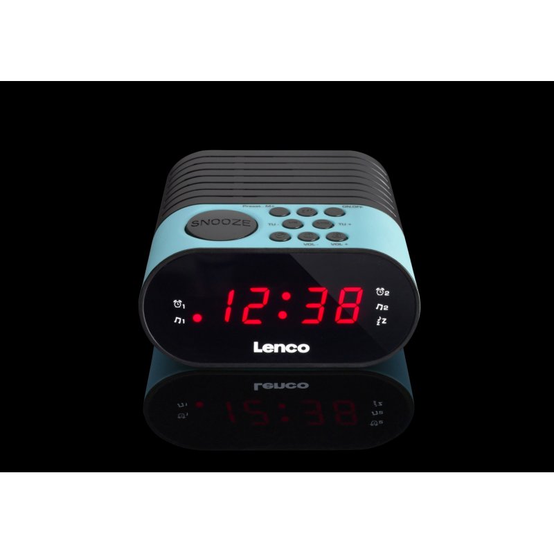 Lenco CR-07 Clock Black, Blue
