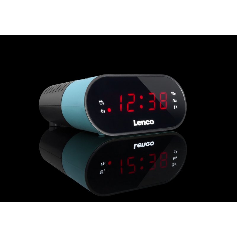 Lenco CR-07 Clock Black, Blue