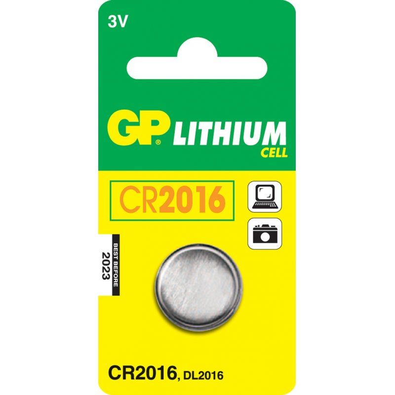 GP - Pack de 1pile bouton - CR2016