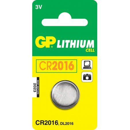 GP - Pack de 1pile bouton - CR2016