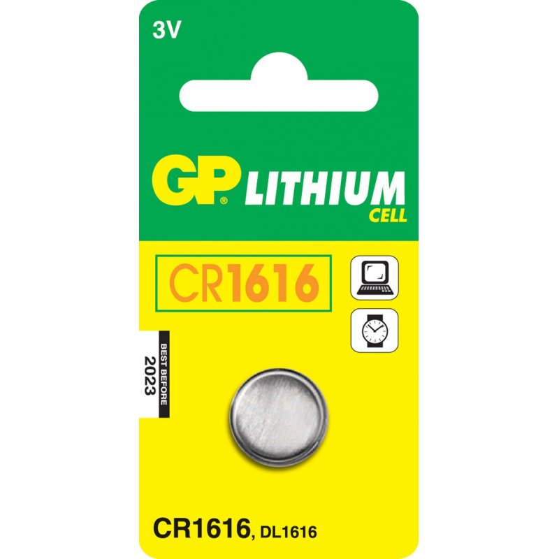 GP - Pack de 1pile bouton Lithium - CR1616
