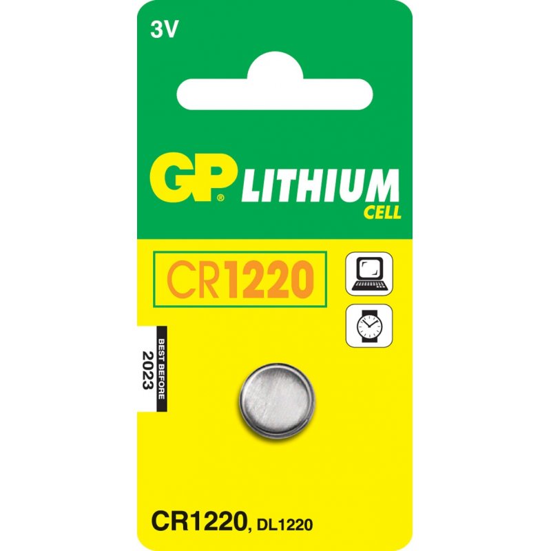 GP - Pack de 1 pile bouton Lithium - CR1220