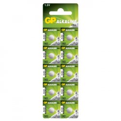 Pack de 10 piles bouton - GP 192 - LR41 - V3GA