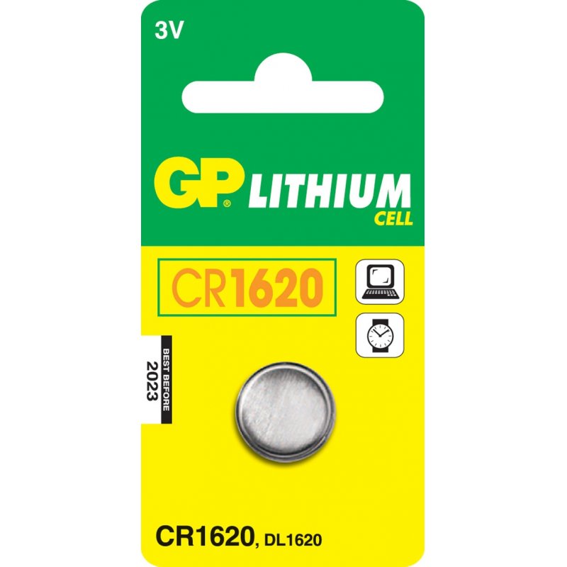 GP Batteries Lithium Cell CR1620 Batterie à usage unique