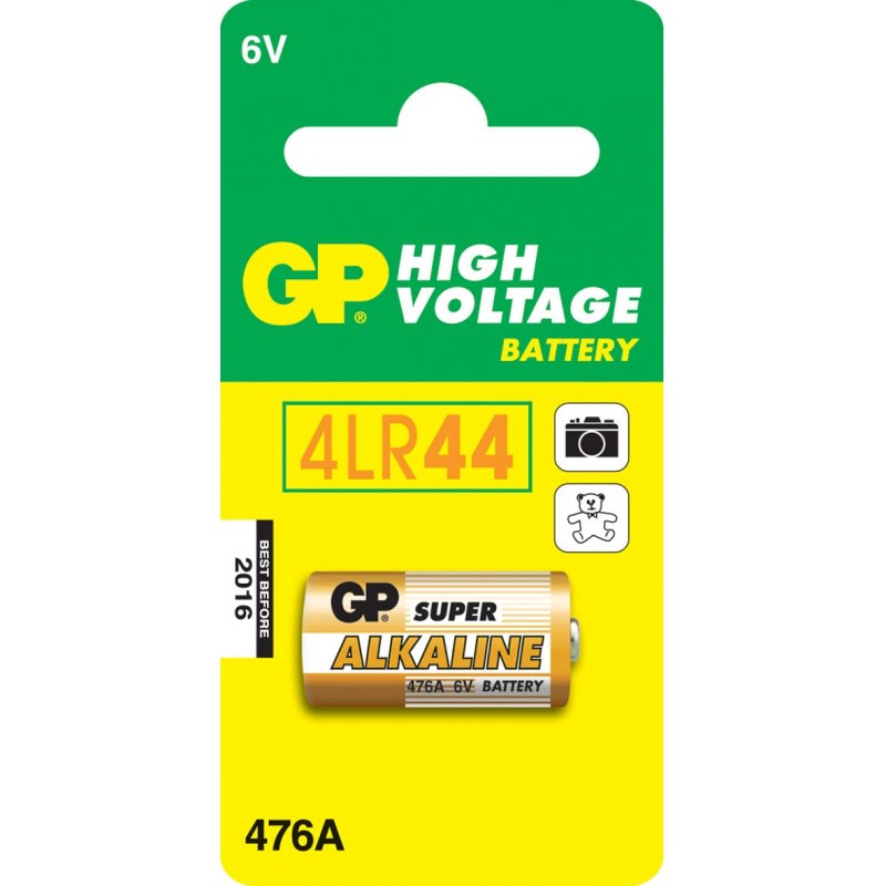 GP - Pack de 1 pile 6V - 476A - 4LR44 - A544 - PX28A