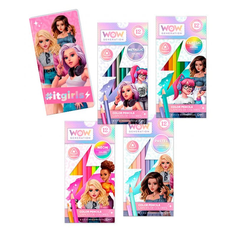 WOW Generation - 48 Coloured Pencils With Notebook (WOW00044-053)