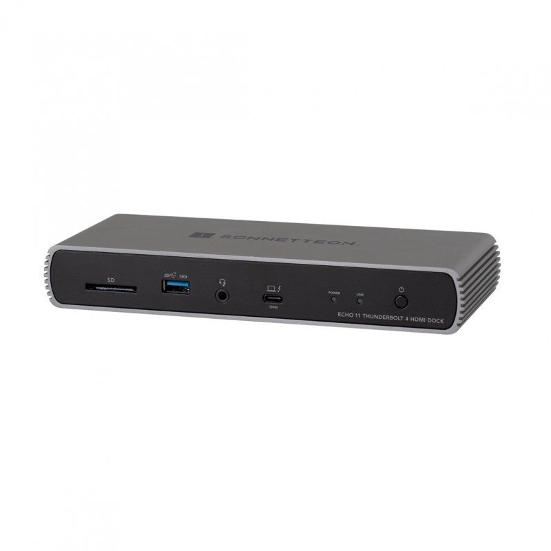 Sonnet Echo 11 Thunderbolt 4 HDMI Dockingstation 3x Thunderbolt-, 3x USB Typ-A-, 2x USB Typ-C-Anschlüsse, Unterstützt