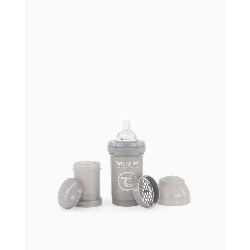 Twistshake - Anti-Colic Baby Bottle Pastel Grey 180 ml