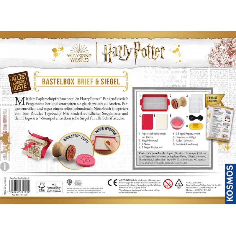 Harry Potter - Bastelbox Brief und Siegel