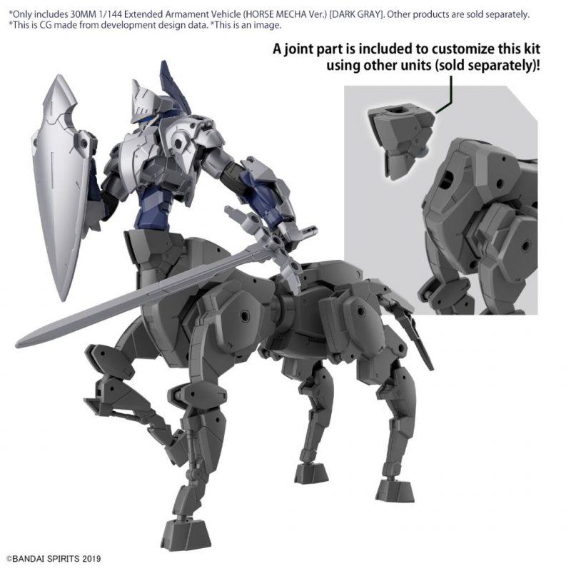 30MM - 1/144 Extended Armament Vehicule (Horse Mecha) Dark - Model Kit