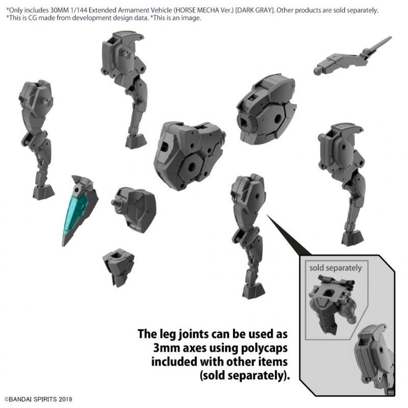 30MM - 1/144 Extended Armament Vehicule (Horse Mecha) Dark - Model Kit