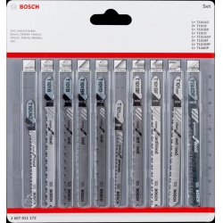 Bosch 2 607 011 172 Lame de scie sauteuse, à chantourner et sabre Lames de scie sauteuse 10 pièce(s)