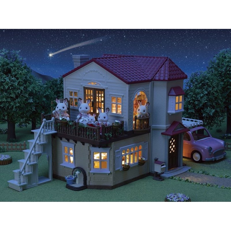 Sylvanian Families La grande maison éclairée et sa pièce secrète