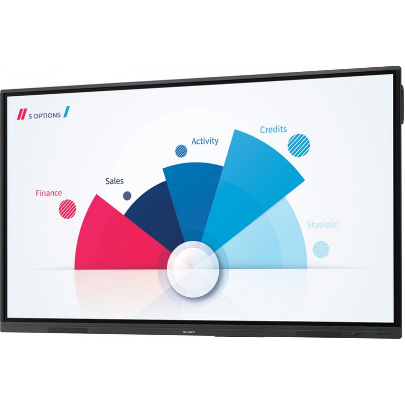 Sharp PN-L652B 165.1 cm (65") 3840 x 2160 pixels LCD Black