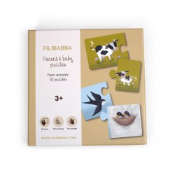 STOCKOFF1 - FILIBABBA - Parent and baby puzzles - Farm animals - (FI-02767)