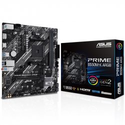 ASUS PRIME B550M-K ARGB AM4 2DDR4 microA