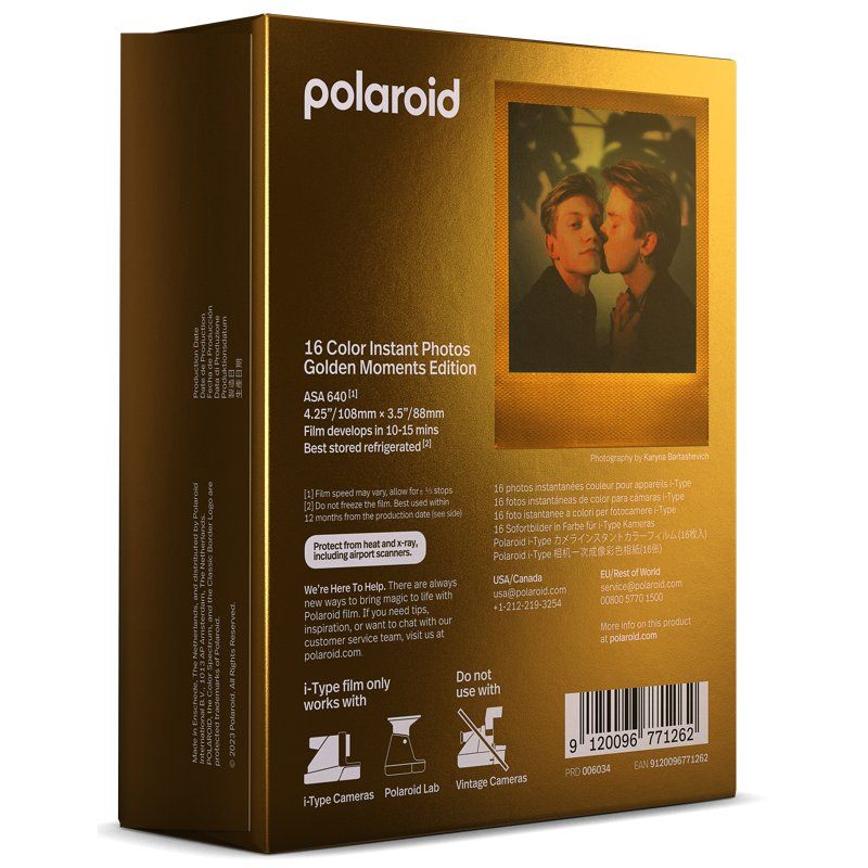 Polaroid I-TYPE COLOR FILM GOLDEN MOMENTS 2-PACK