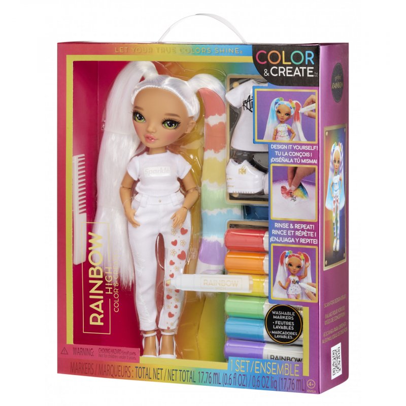 Rainbow High Color & Create Fashion Doll - Green Eyes