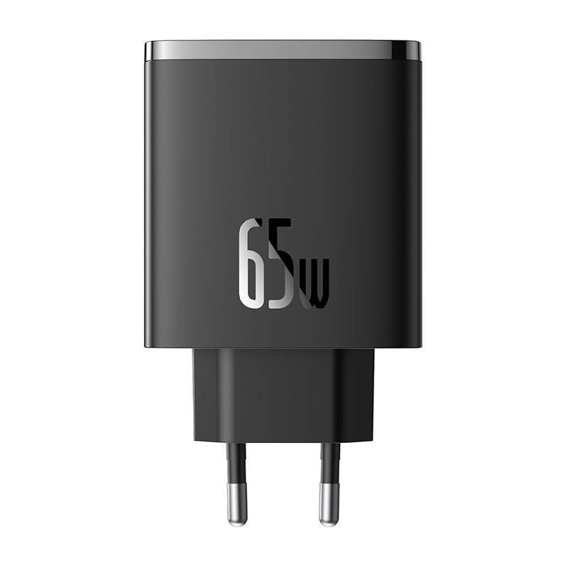 Wall charger Baseus OS-Cube Pro 2xUSB-C USB, 65W (black)