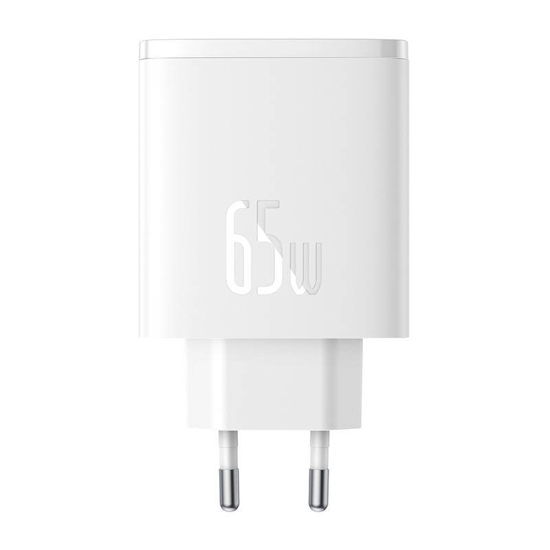 Wall charger Baseus OS-Cube Pro 2xUSB-C USB, 65W (white)