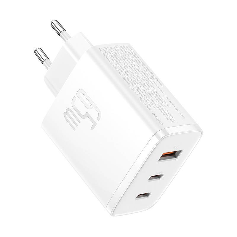 Wall charger Baseus OS-Cube Pro 2xUSB-C USB, 65W (white)