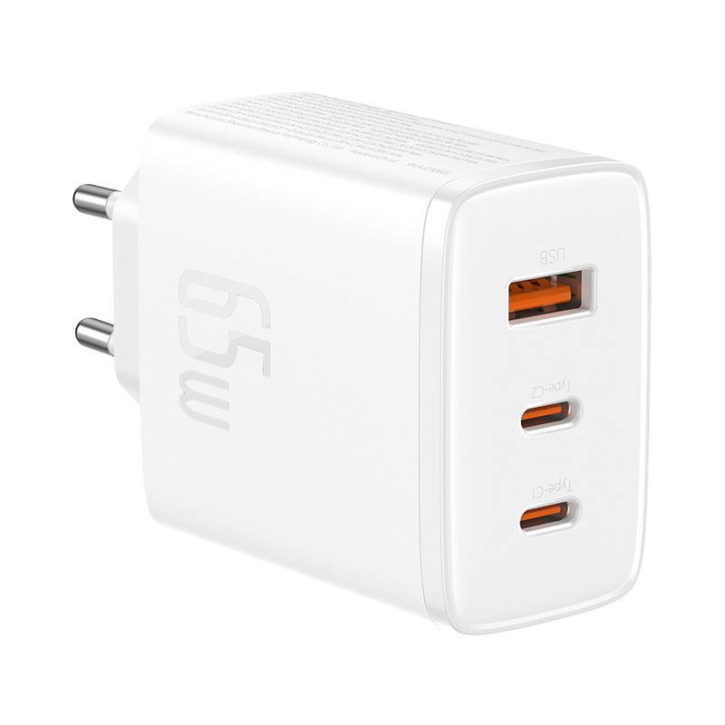 Wall charger Baseus OS-Cube Pro 2xUSB-C USB, 65W (white)