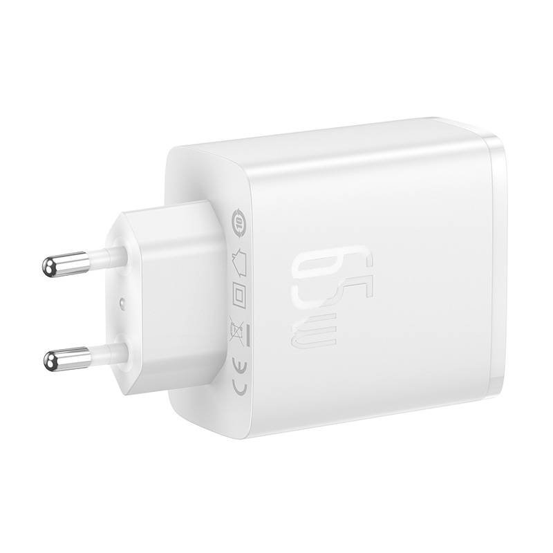 Wall charger Baseus OS-Cube Pro 2xUSB-C USB, 65W (white)