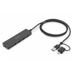 Digitus Hub USB 3.0, 4 ports, Slim Line