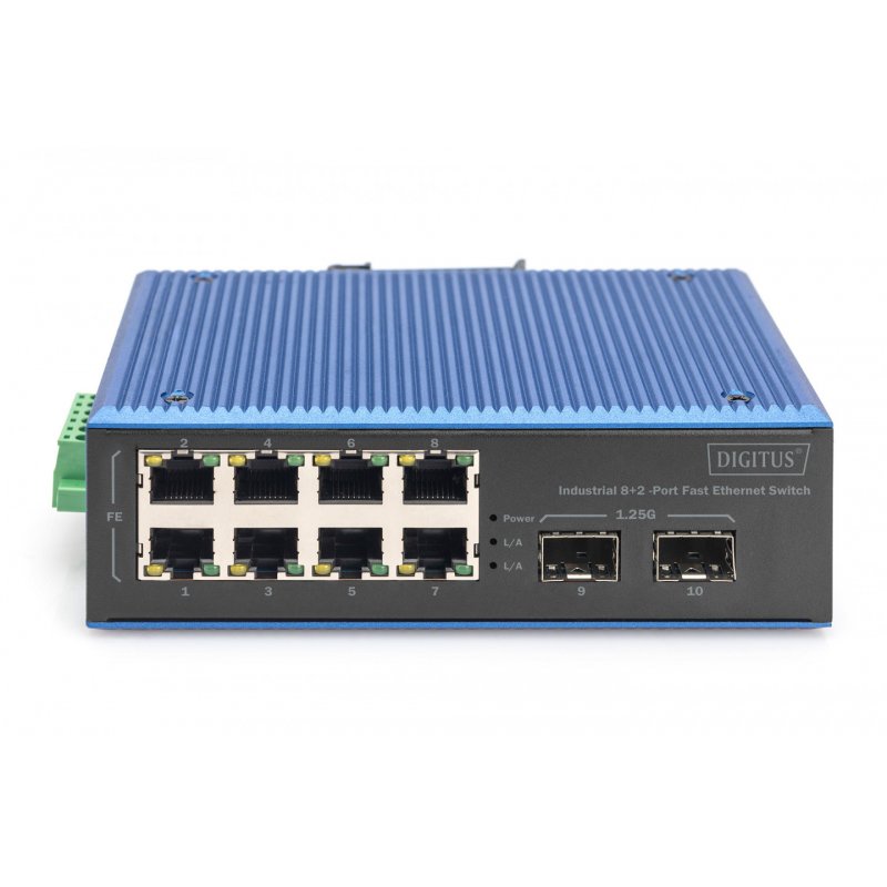 Switch Digitus Fast Ethernet Industrial 8 2
