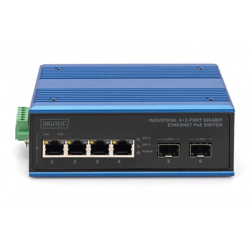 Digitus Commutateur PoE industriel Gigabit Ethernet 4 2 ports