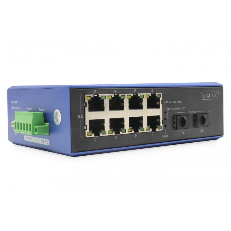Digitus Industrial 8 2-Port Gigabit Ethernet Switch