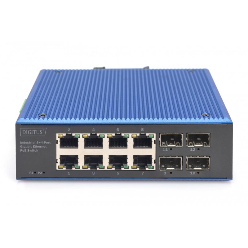 Digitus Commutateur PoE industriel Gigabit Ethernet 8 4 ports