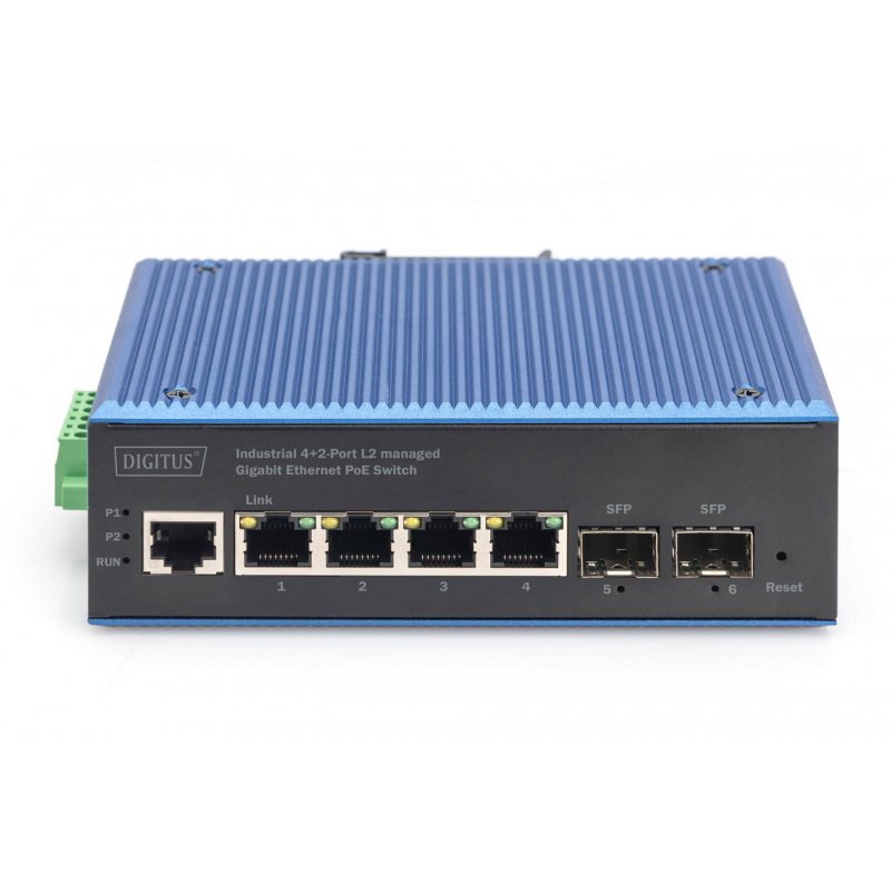 Switch Digitus Gigabit Ethernet PoE Industrial 4 2